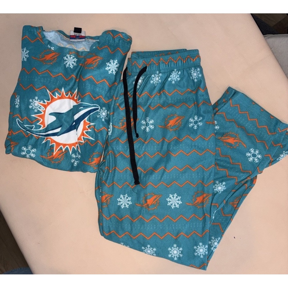 Miami Dolphins pajama set Top Bottom NFL Team Mens Medium